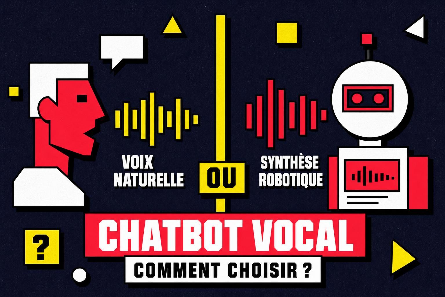 découvrez comment choisir entre une voix naturelle et une synthèse robotique pour votre chatbot vocal, en comparant qualité, technologie et expérience utilisateur.