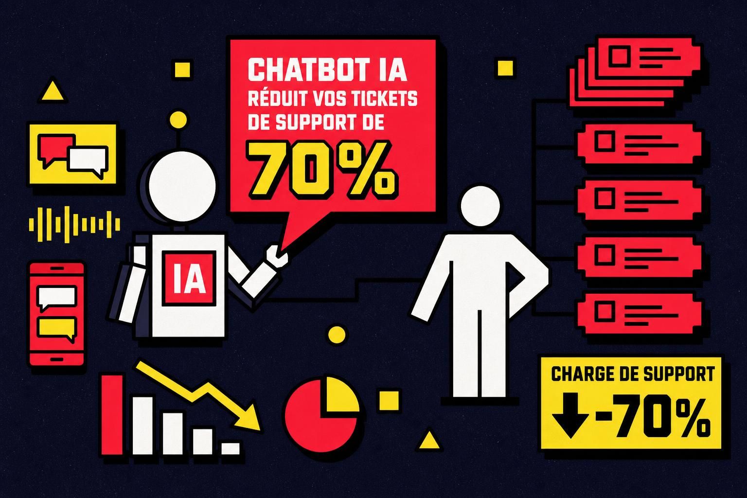 découvrez comment un chatbot sav dédié à l'e-commerce peut réduire vos tickets de support de 70% grâce à l'intelligence artificielle, améliorant ainsi l'efficacité et la satisfaction client.